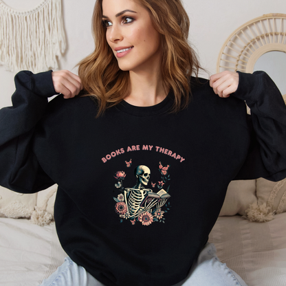 Books Are My Therapy | Adult Sweatshirt