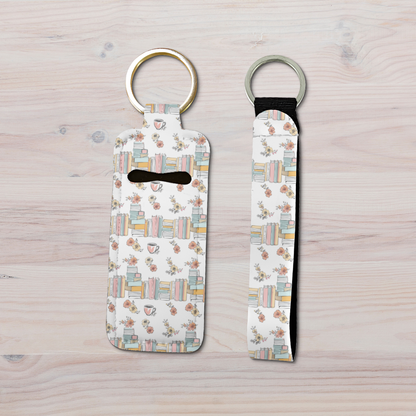 Shelf Life | Neoprene Lip Balm Holder and Wristlet Keychain Set