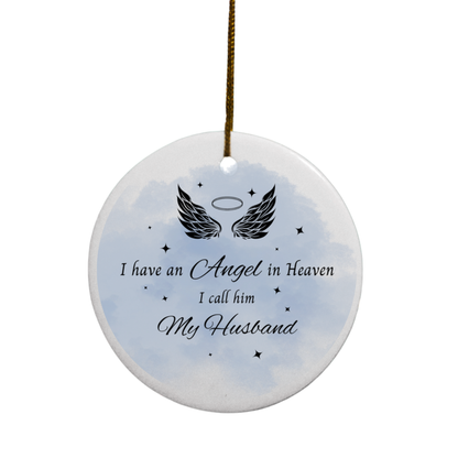 Angel(s) in Heaven Memorial | Circle Ornament