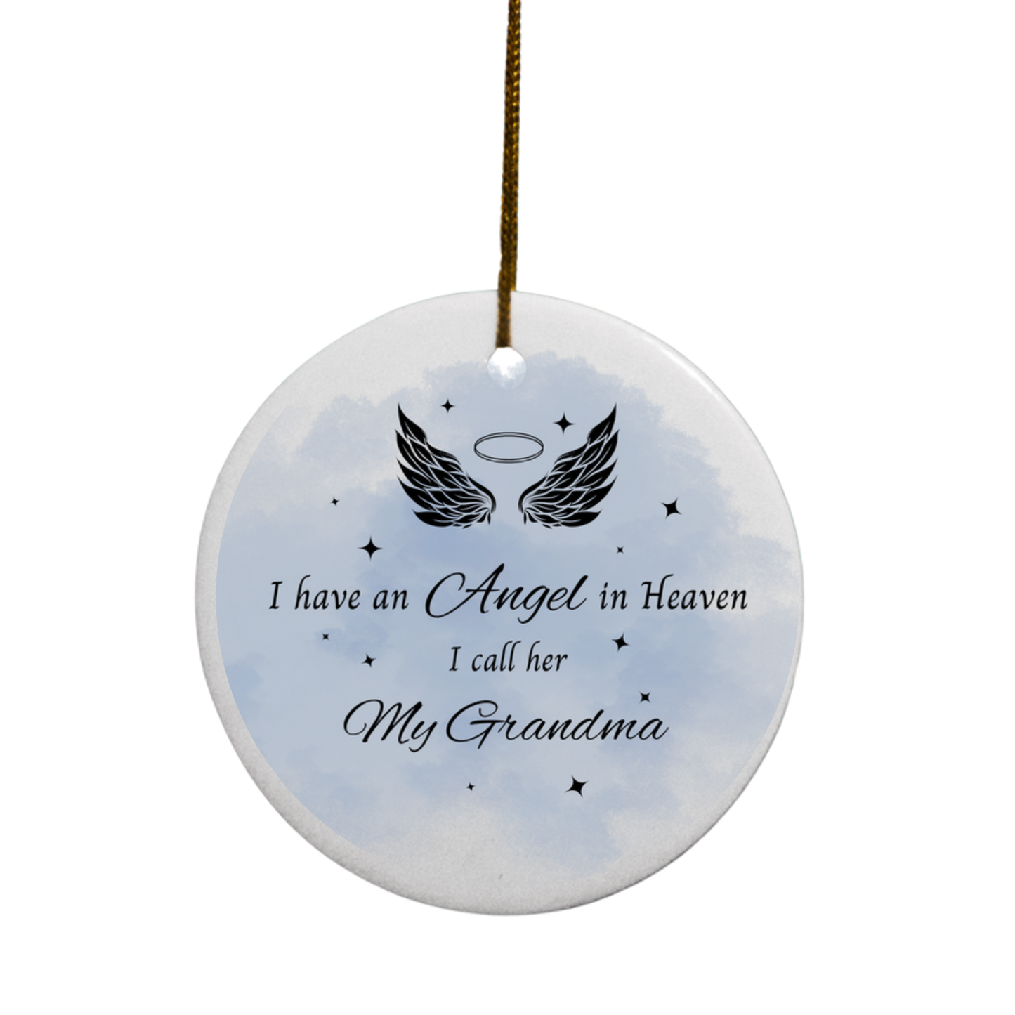 Angel(s) in Heaven Memorial | Circle Ornament