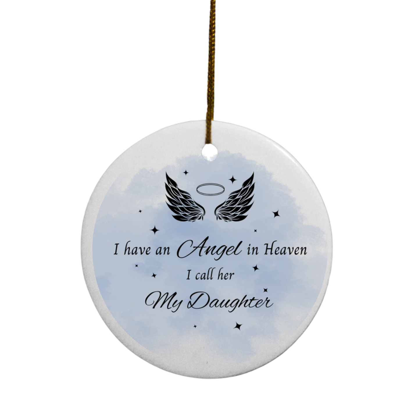 Angel(s) in Heaven Memorial | Circle Ornament