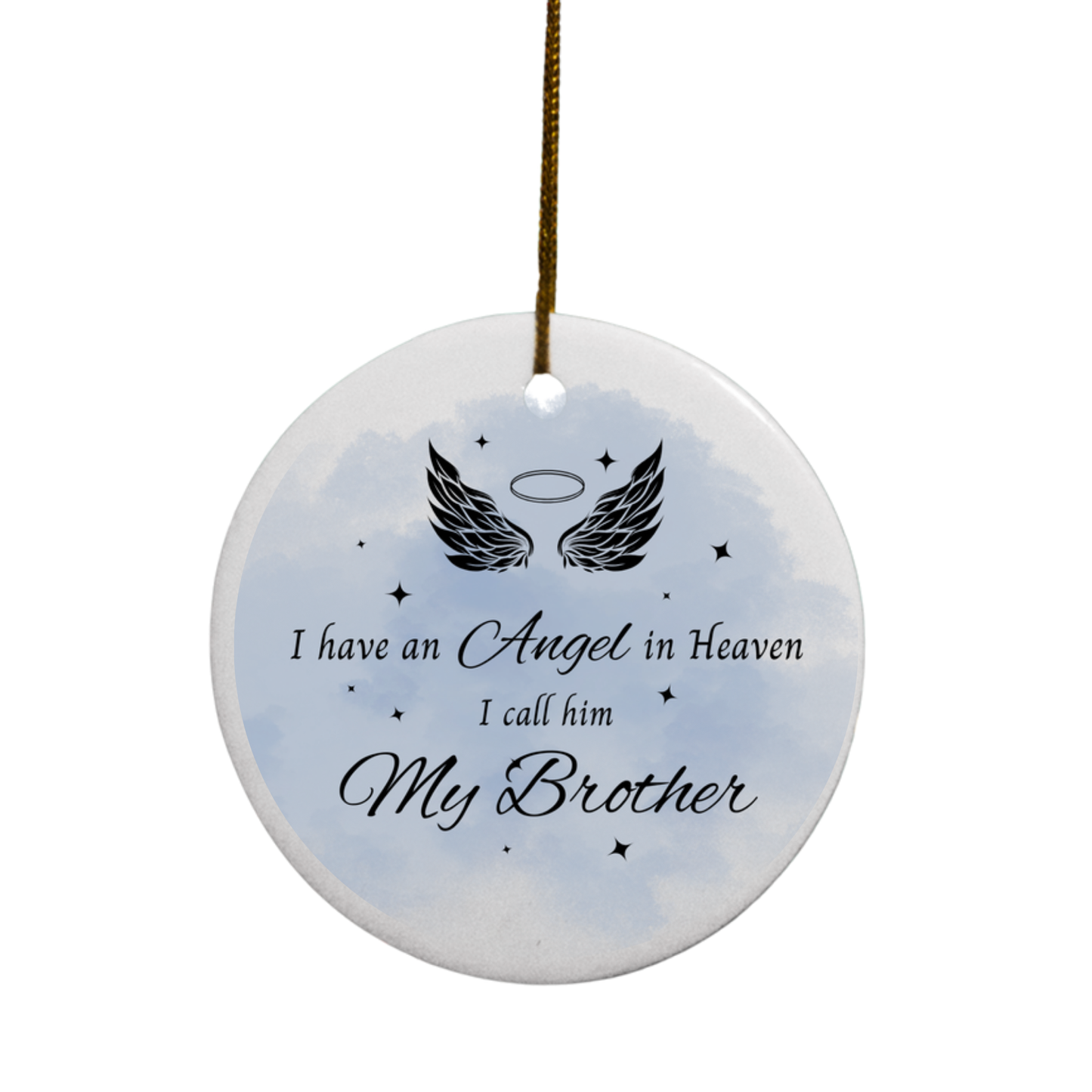 Angel(s) in Heaven Memorial | Circle Ornament