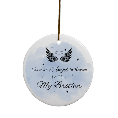 Angel(s) in Heaven Memorial | Circle Ornament