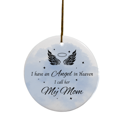 Angel(s) in Heaven Memorial | Circle Ornament