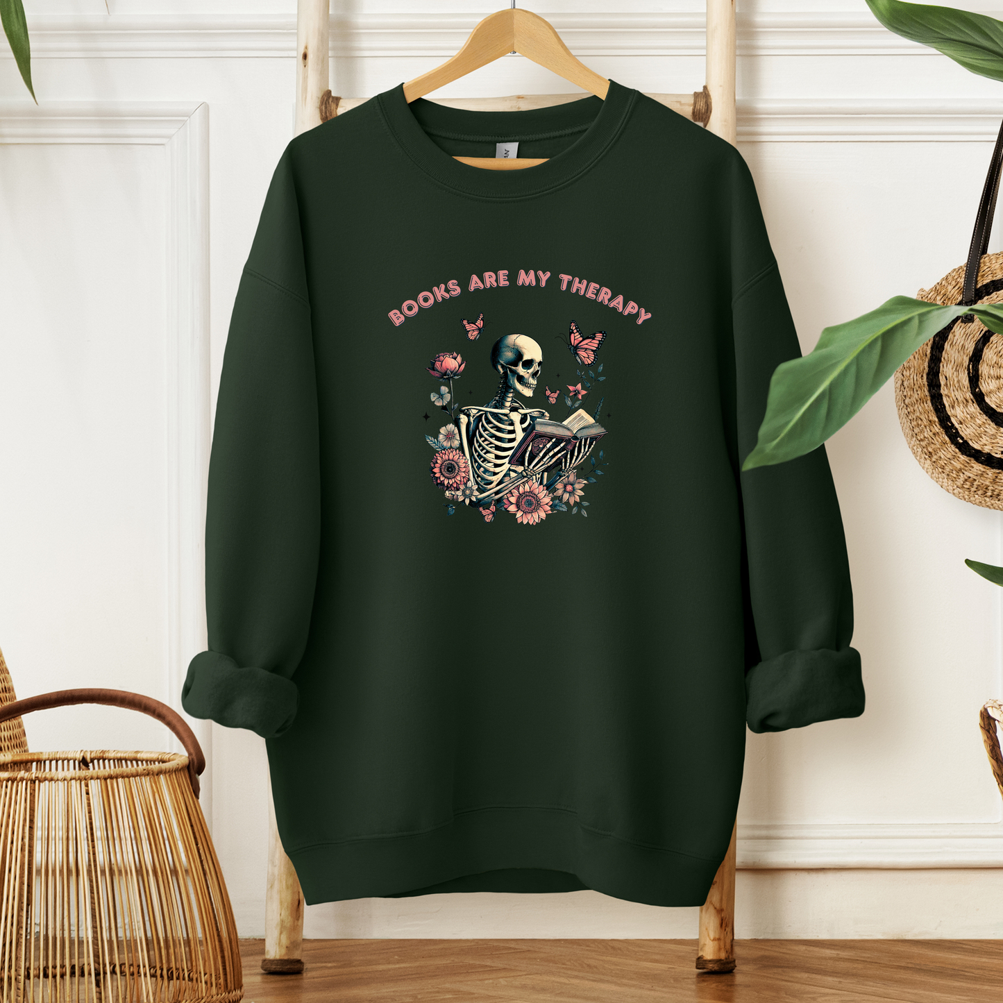 Books Are My Therapy | Adult Sweatshirt