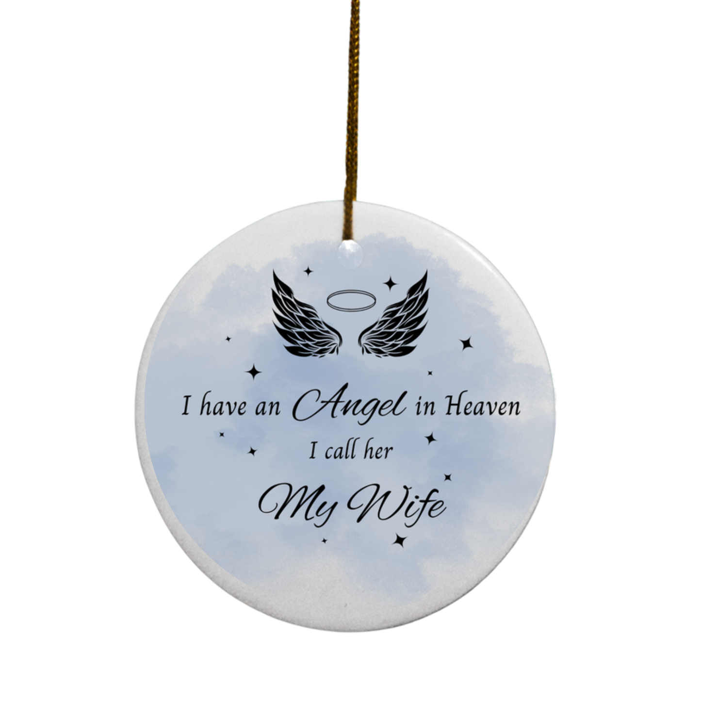 Angel(s) in Heaven Memorial | Circle Ornament