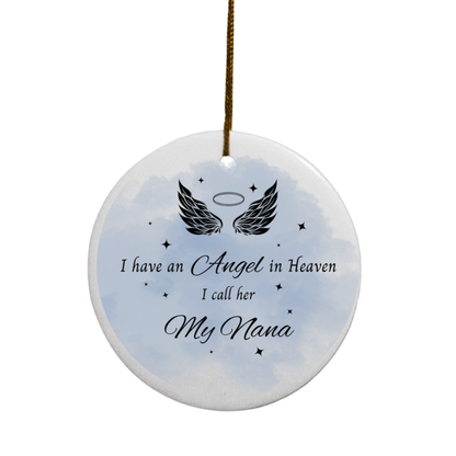 Angel(s) in Heaven Memorial | Circle Ornament