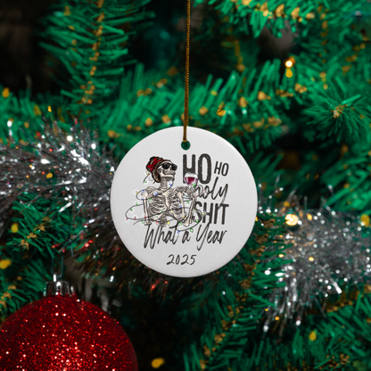 2025 Ho Ho Holy Sh!t | Circle Ornament