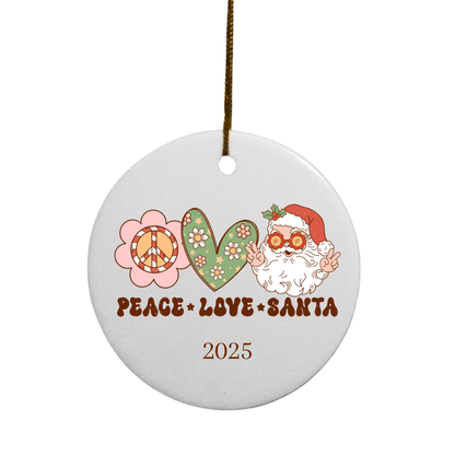 2025 Retro Christmas | Circle Ornaments