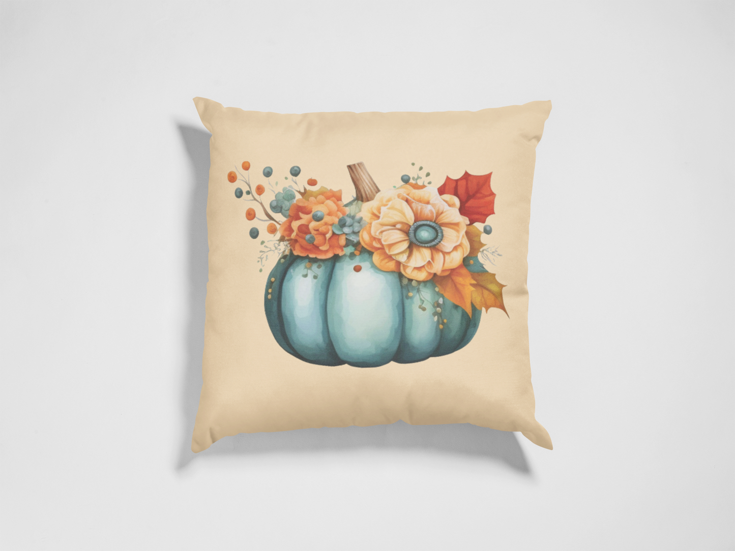 Autumn Pumpkin | Reversible Decorative Pillow 18in x 18in