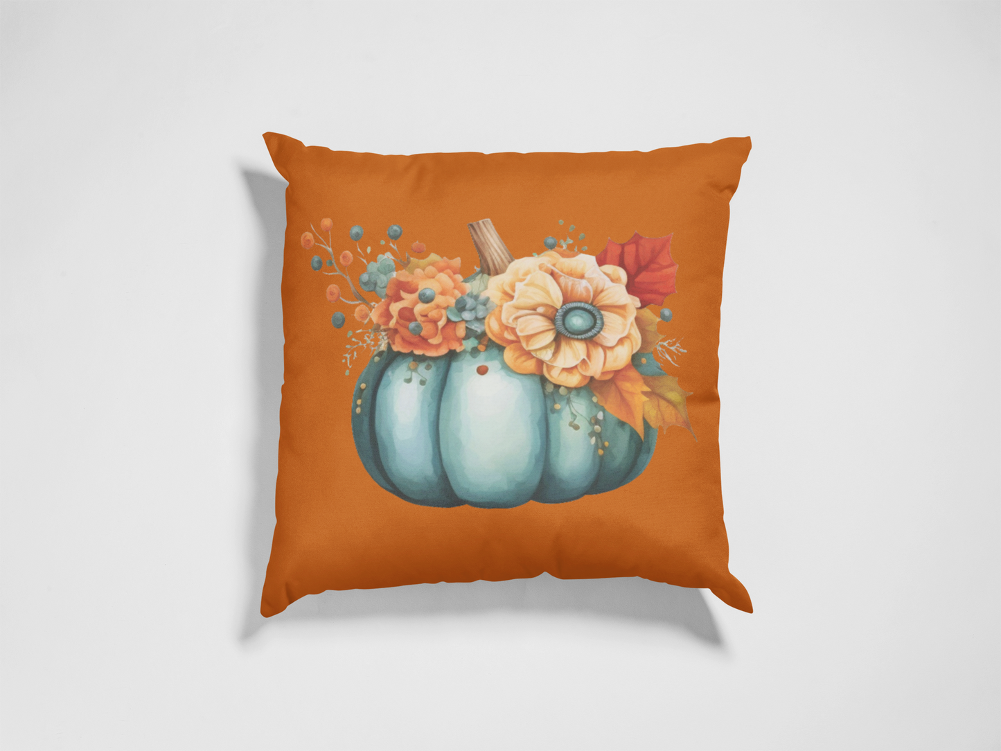 Autumn Pumpkin | Reversible Decorative Pillow 18in x 18in