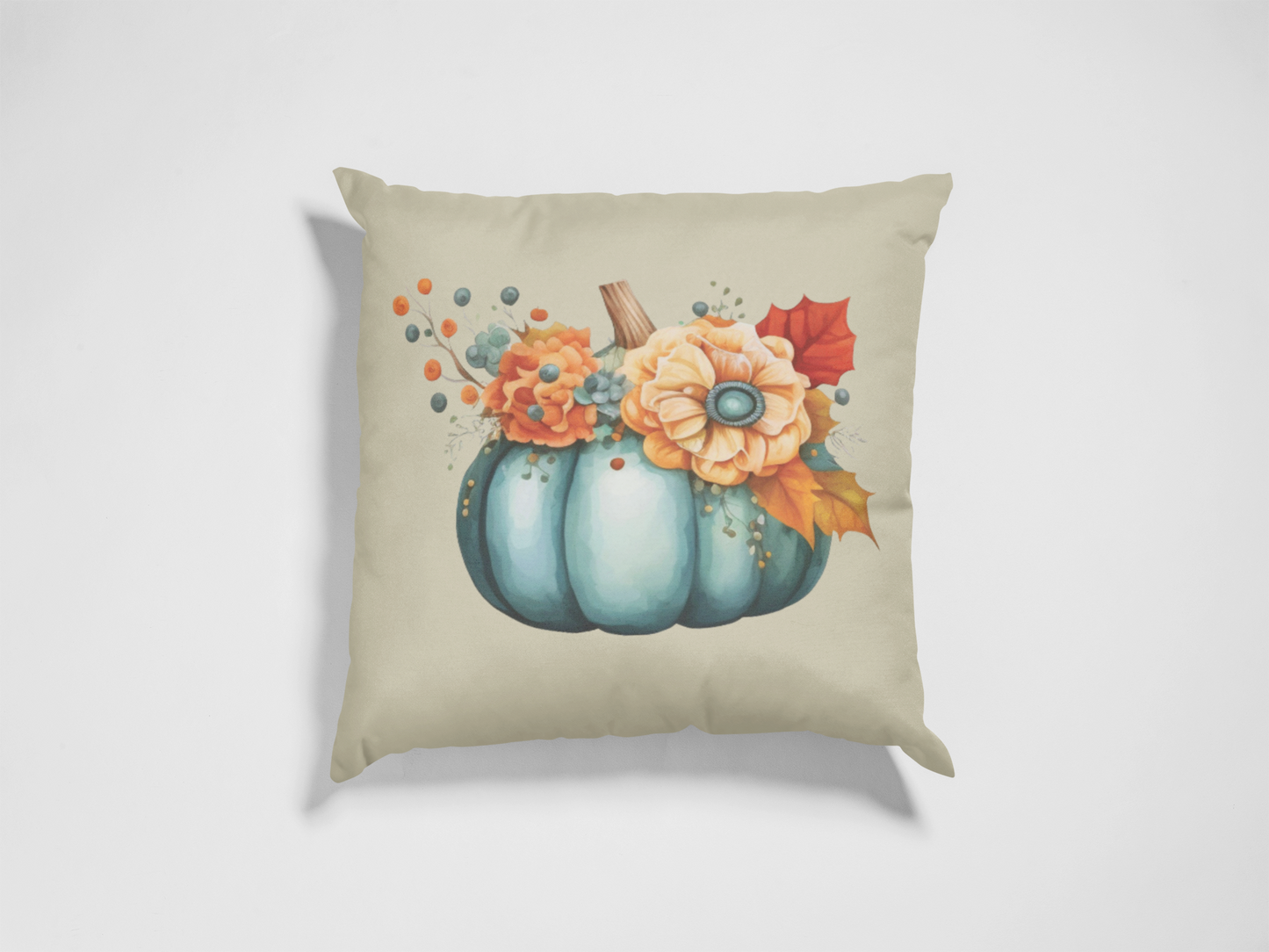 Autumn Pumpkin | Reversible Decorative Pillow 18in x 18in