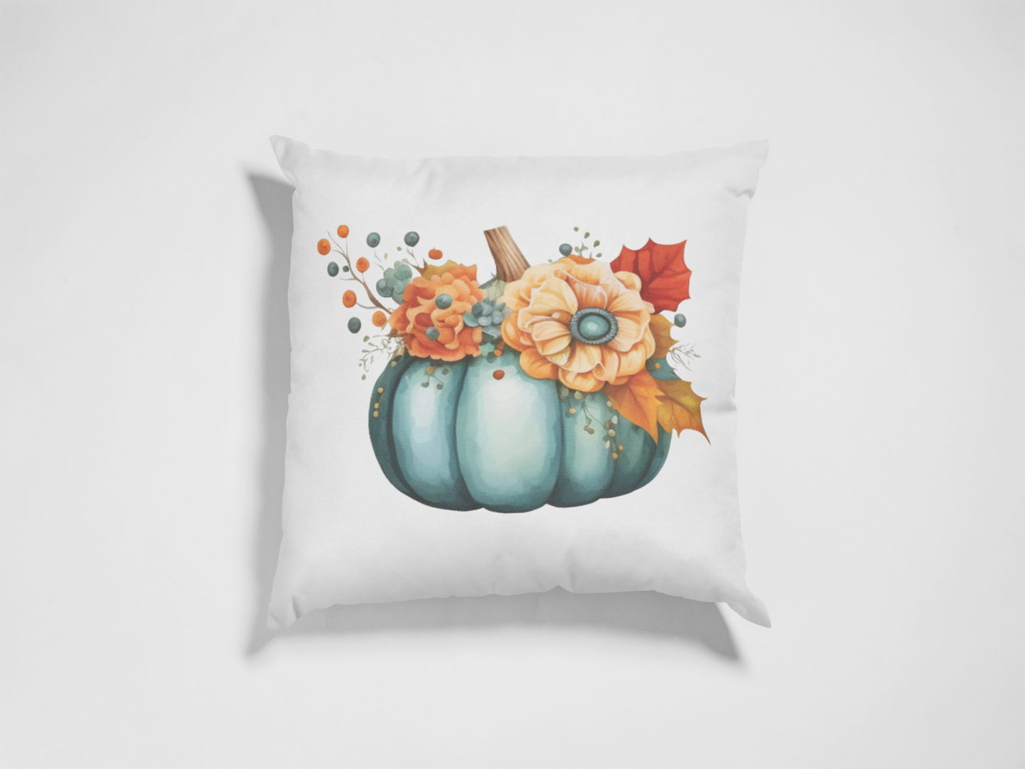 Autumn Pumpkin | Reversible Decorative Pillow 18in x 18in