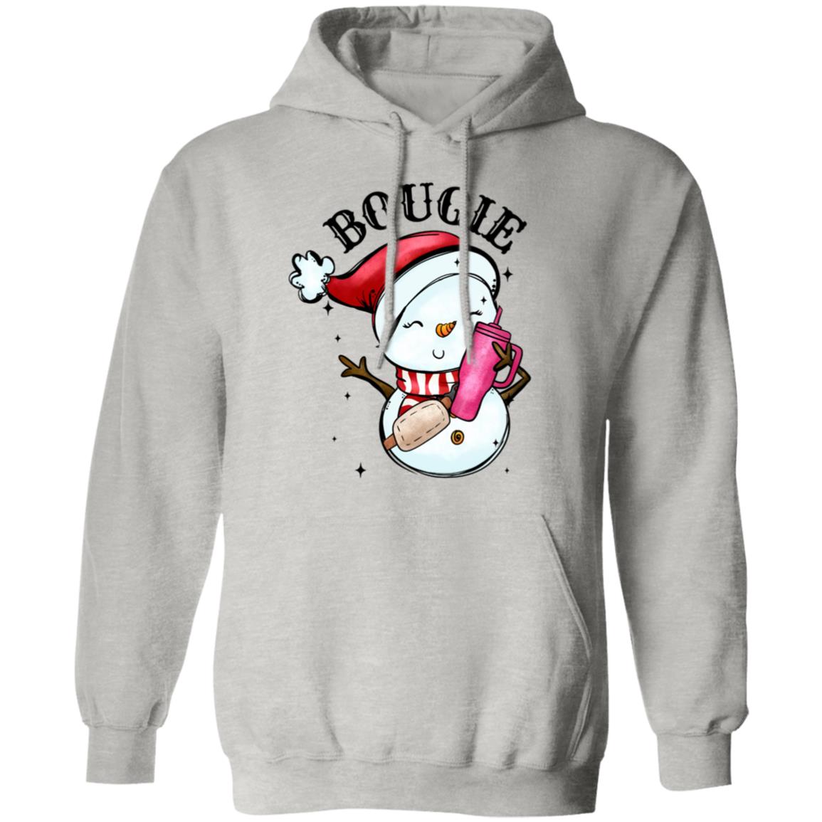 Bougie Snowman | Adult Pullover Hoodie