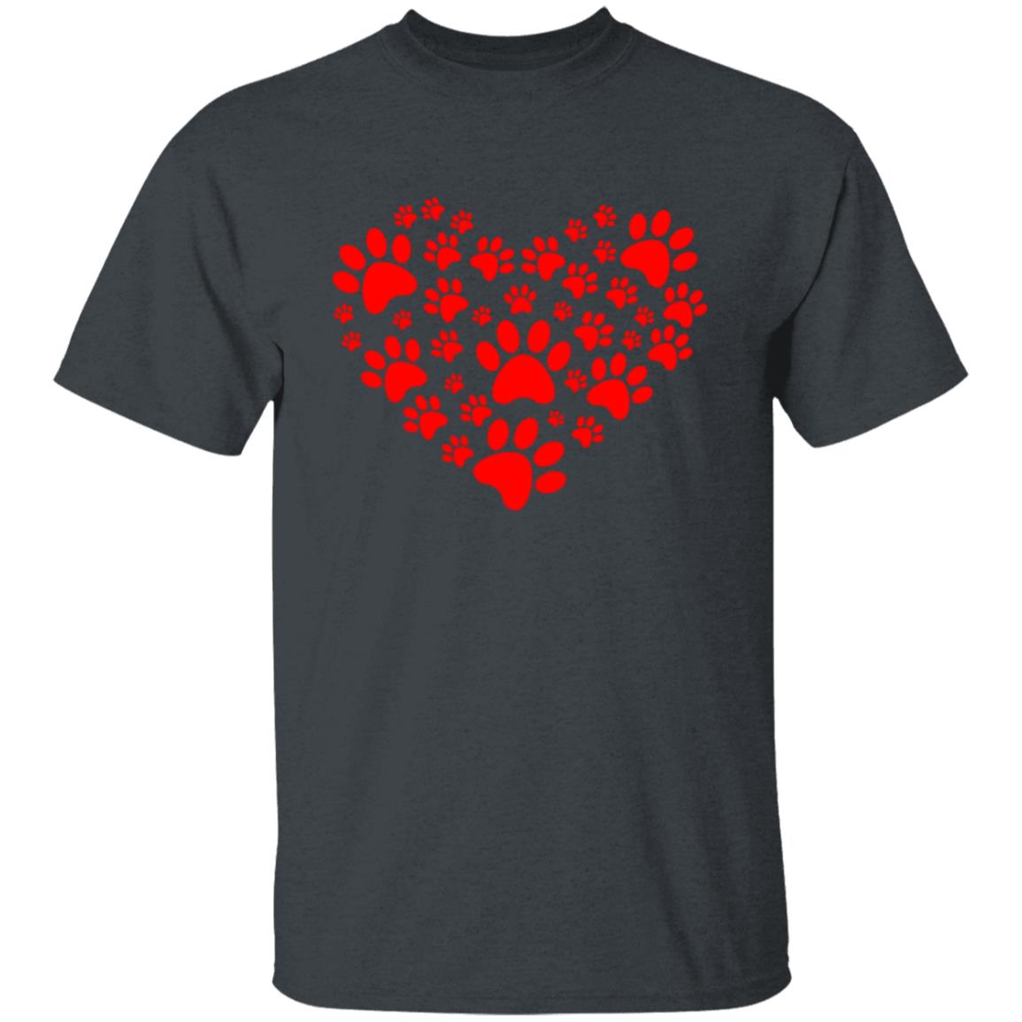 Paw Print Heart | Adult T-Shirt