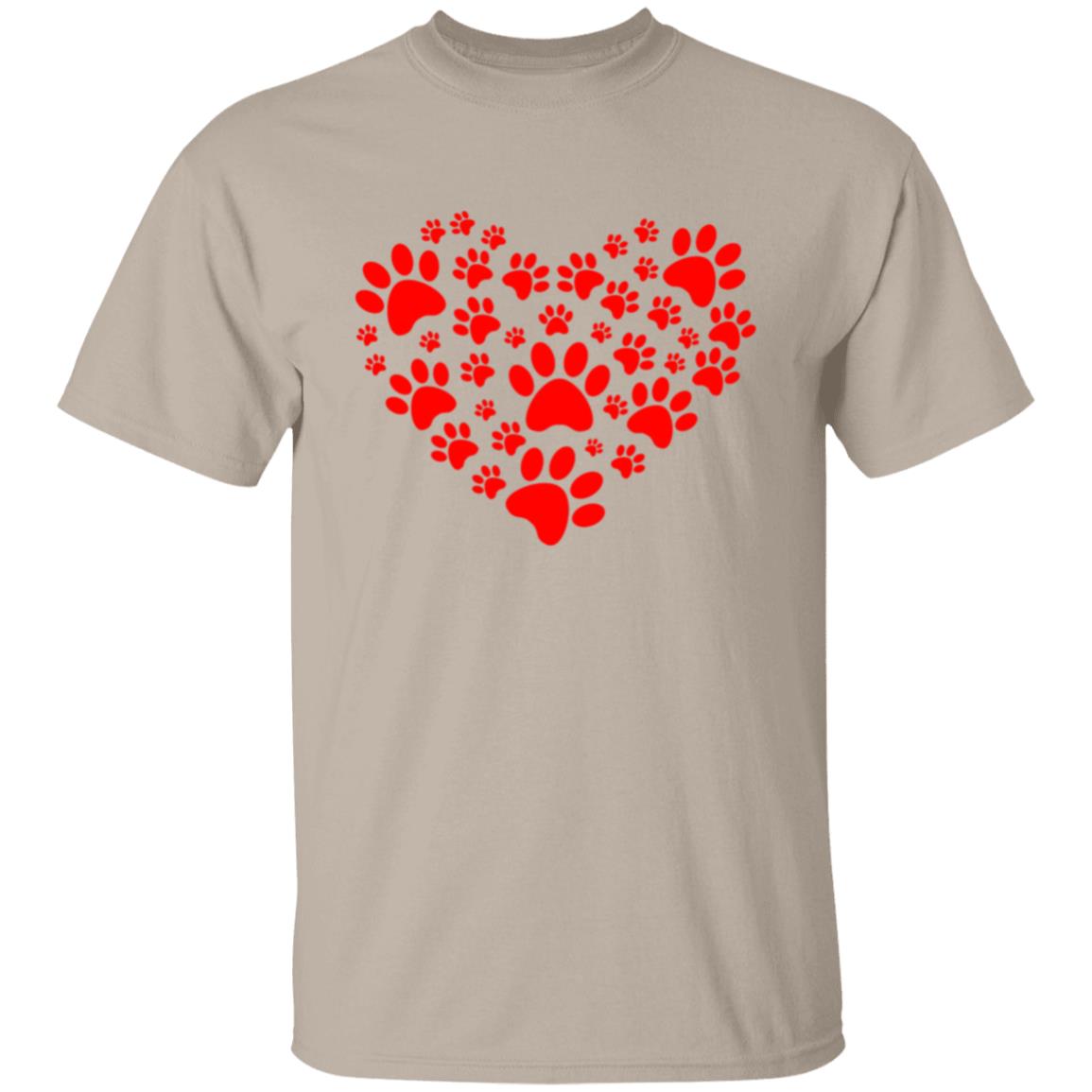 Paw Print Heart | Adult T-Shirt