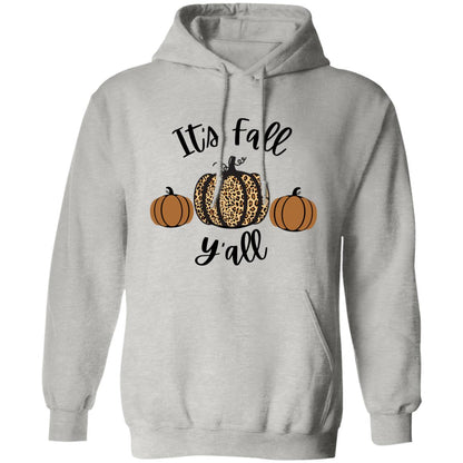 It's Fall Y'all Animal Print Pumpkin | Adult Pullover Hoodie