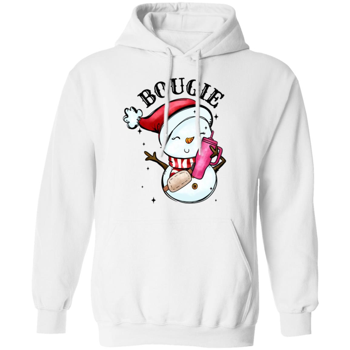 Bougie Snowman | Adult Pullover Hoodie