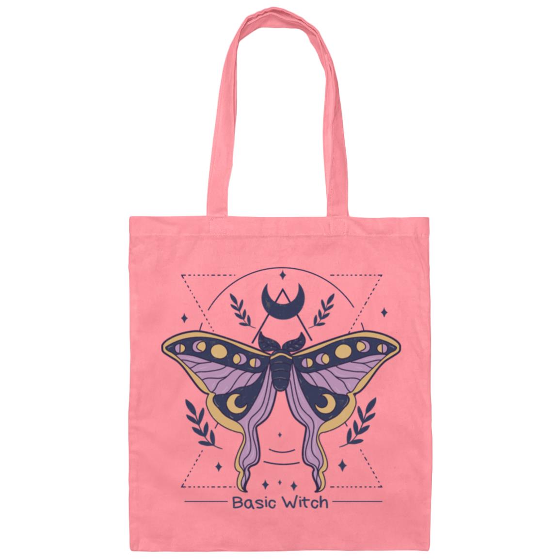 Purple Basic Witch Lunar Moth | Canvas Tote Bag
