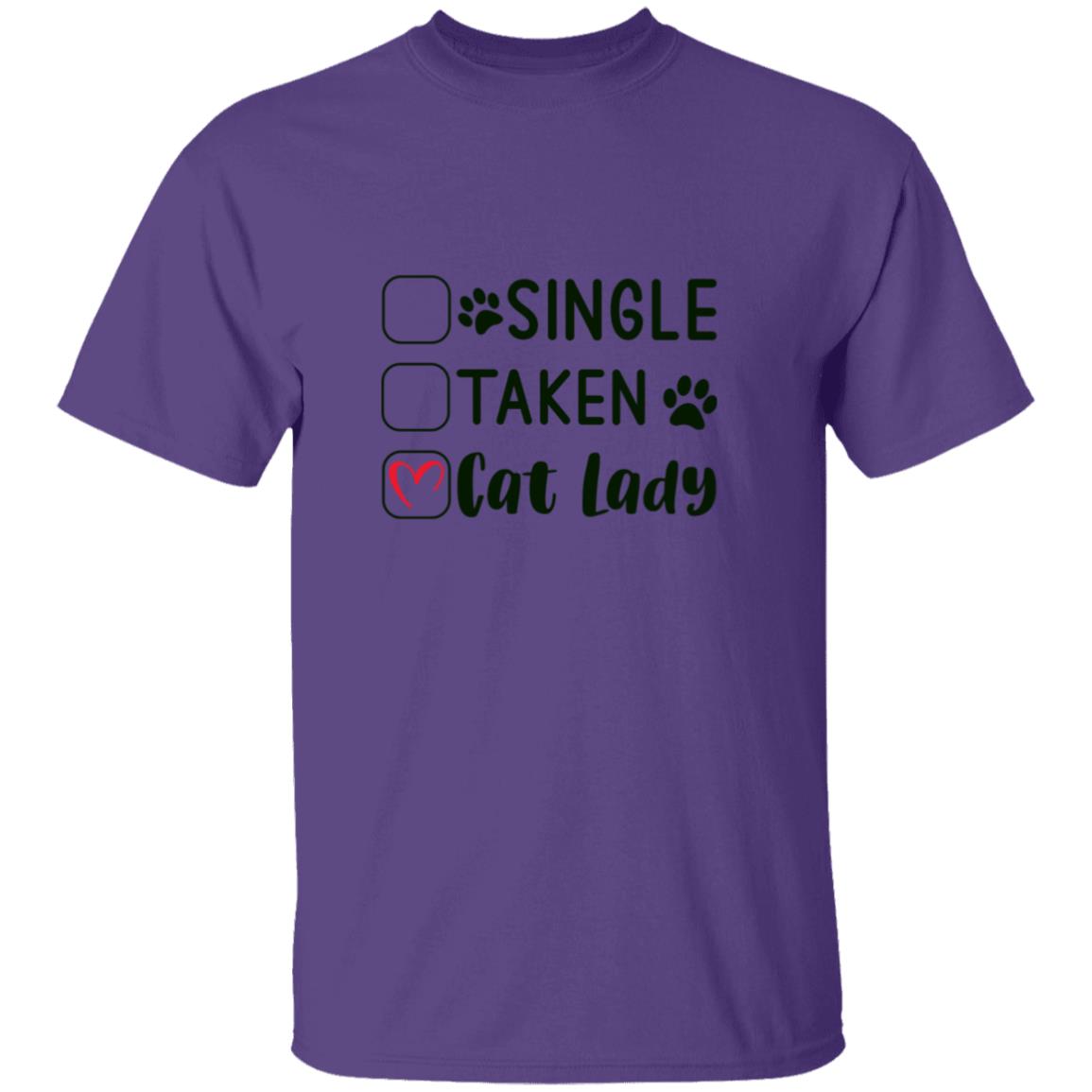 Single, Taken, Cat Lady | Adult T-Shirt