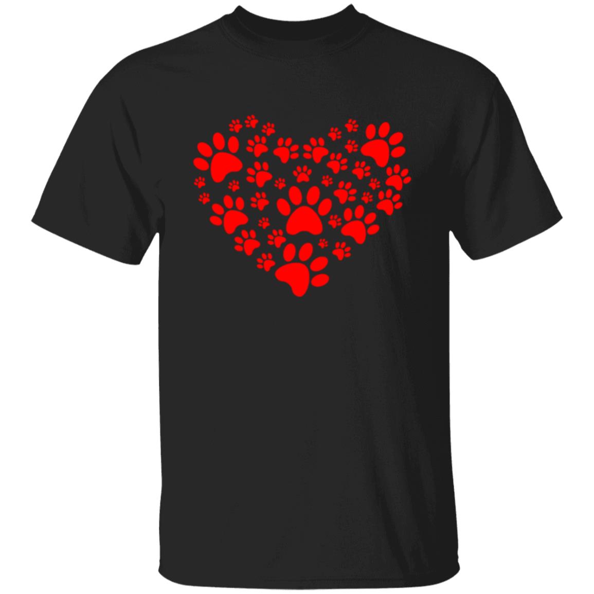 Paw Print Heart | Adult T-Shirt