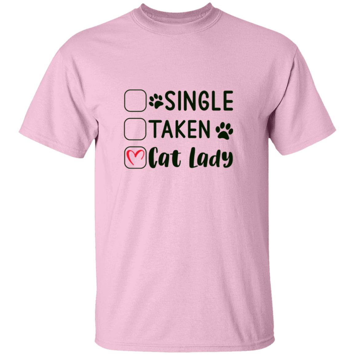 Single, Taken, Cat Lady | Adult T-Shirt