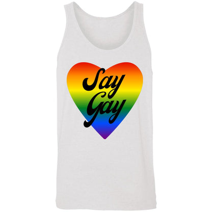 Say Gay Rainbow Heart | Tank Top