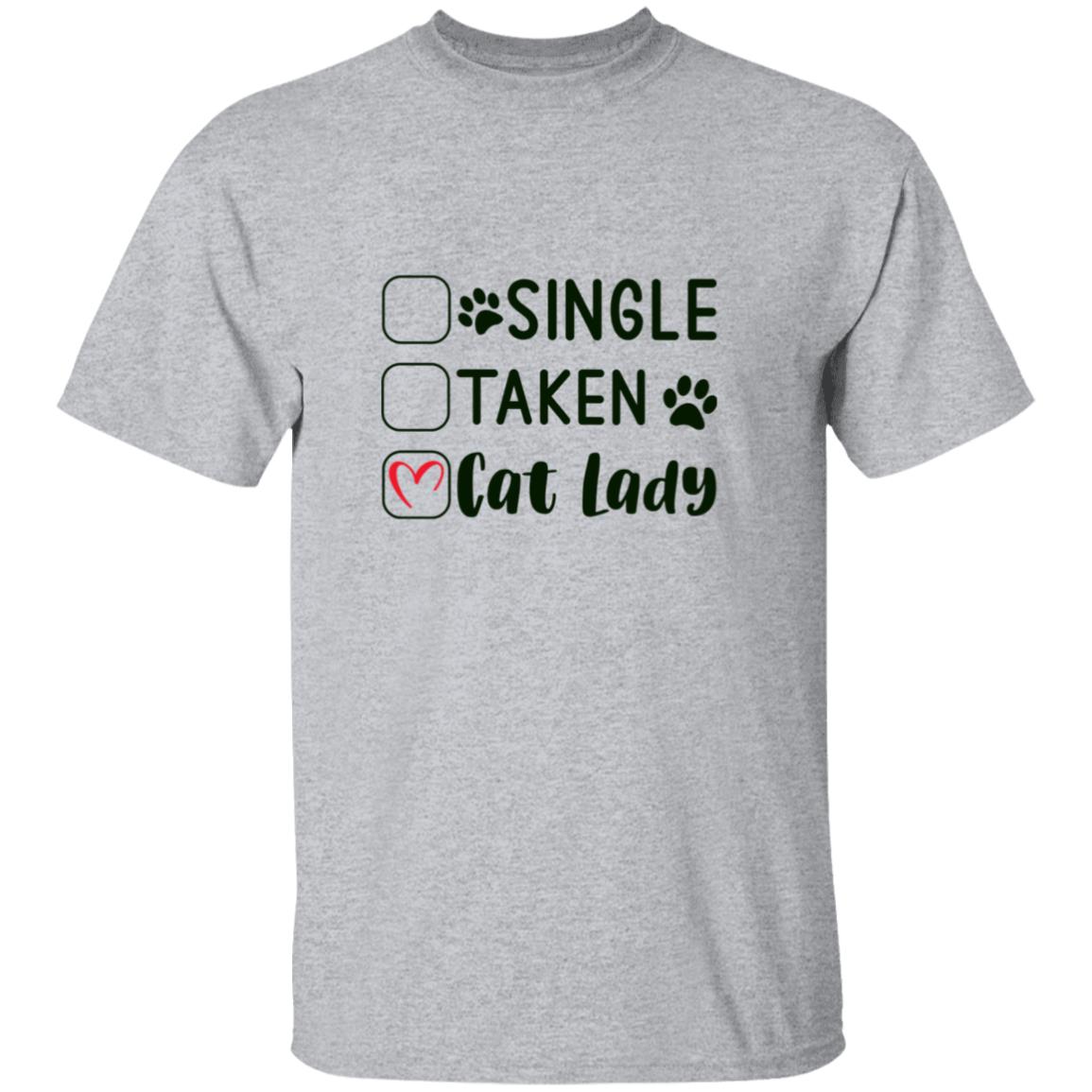 Single, Taken, Cat Lady | Adult T-Shirt