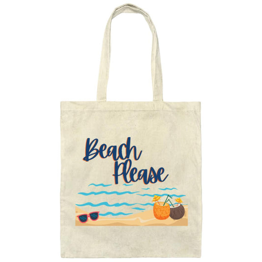 Beach Please | Canvas Tote Bag
