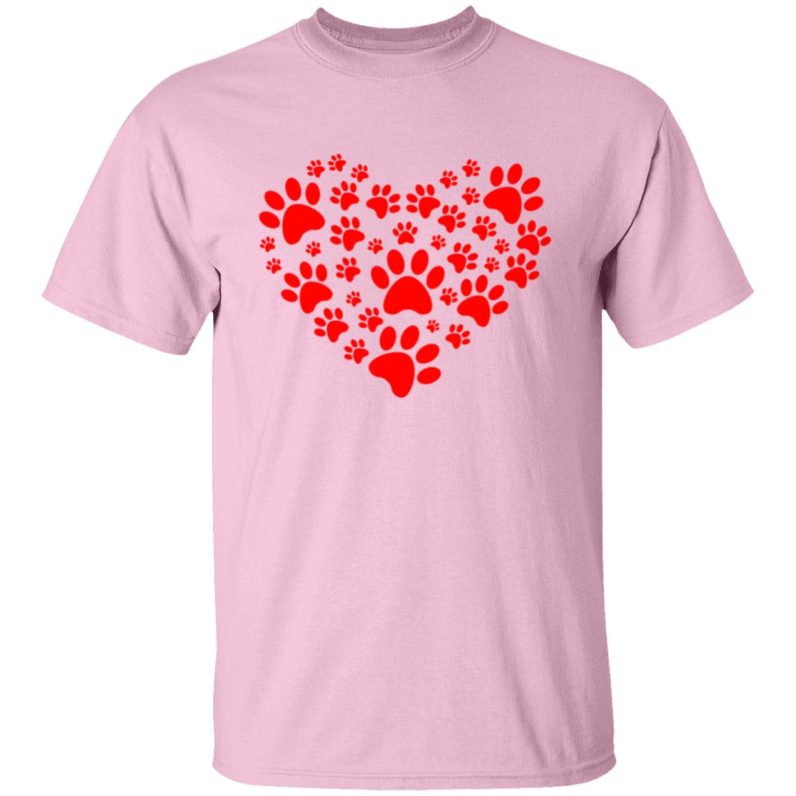 Paw Print Heart | Adult T-Shirt