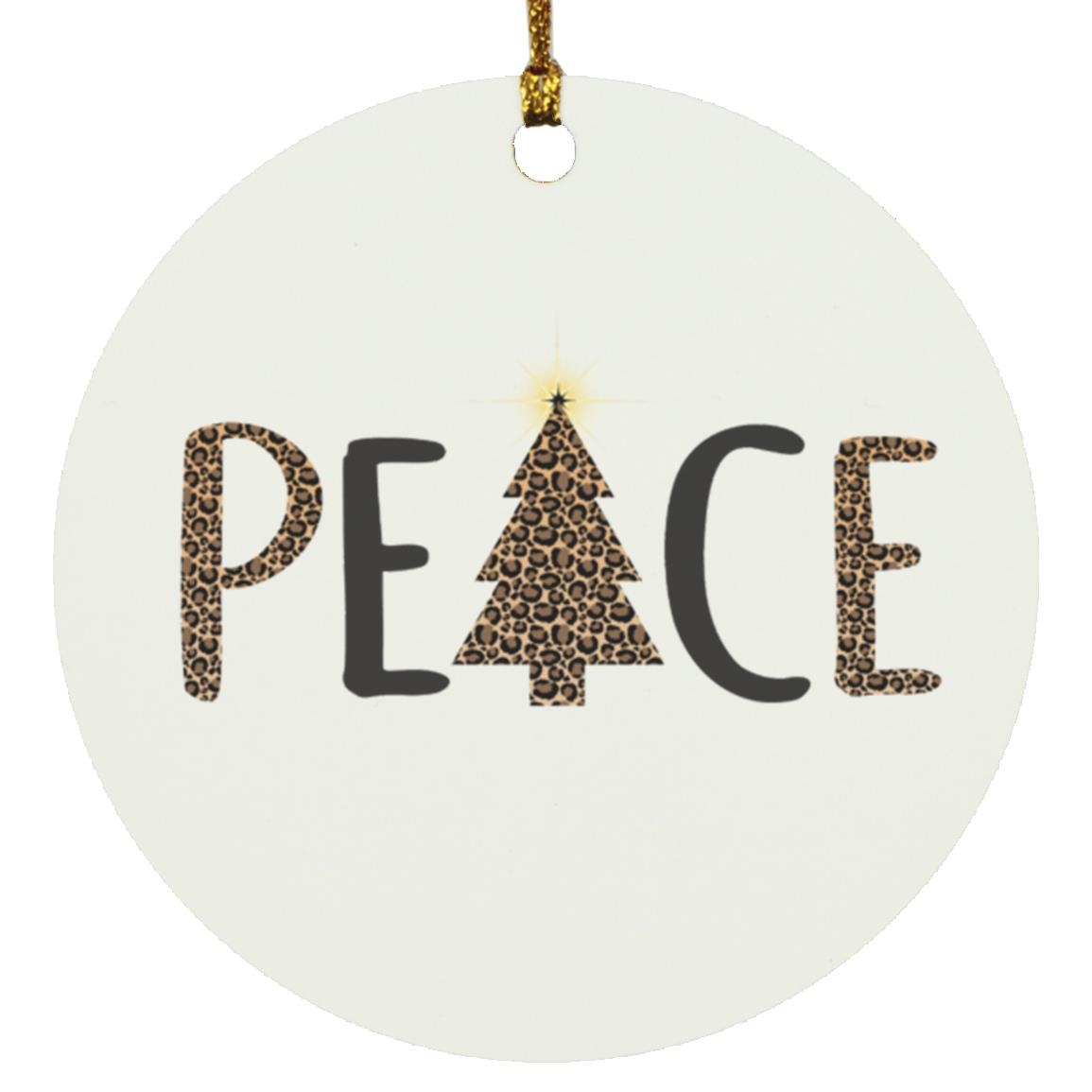 Peace - Animal Print | Christmas Ornament