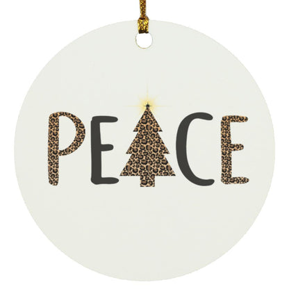 Peace - Animal Print | Christmas Ornament