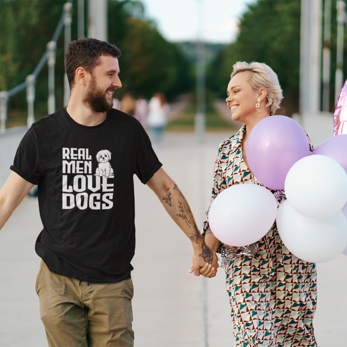 Real Men Love Dogs | Adult T-Shirt