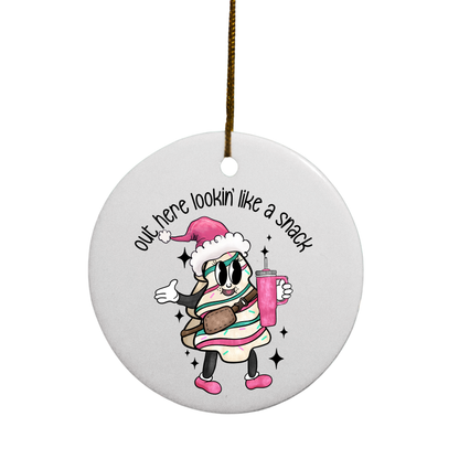 Lookin' Like A Snack | Circle Ornament