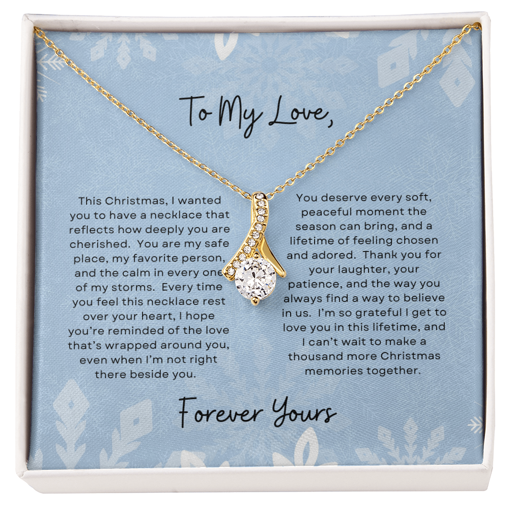 To My Love, Forever Yours | Winter Snowflake Christmas Exclusive | Alluring Beauty Necklace