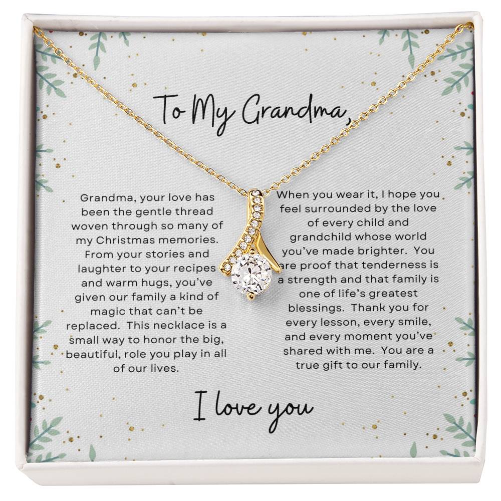 To My Grandma, I Love You | Holly Bush Christmas Exclusive | Alluring Beauty Necklace