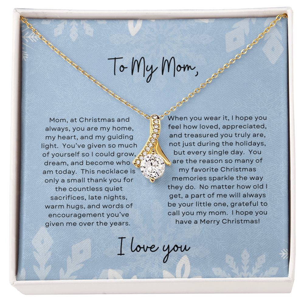 To My Mom, I Love You | Winter Snowflake Christmas Exclusive | Alluring Beauty Necklace