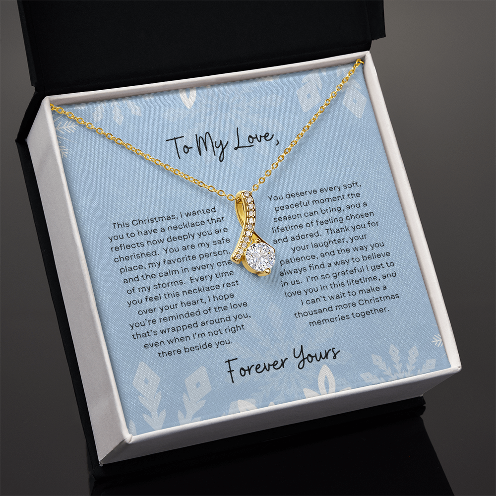 To My Love, Forever Yours | Winter Snowflake Christmas Exclusive | Alluring Beauty Necklace