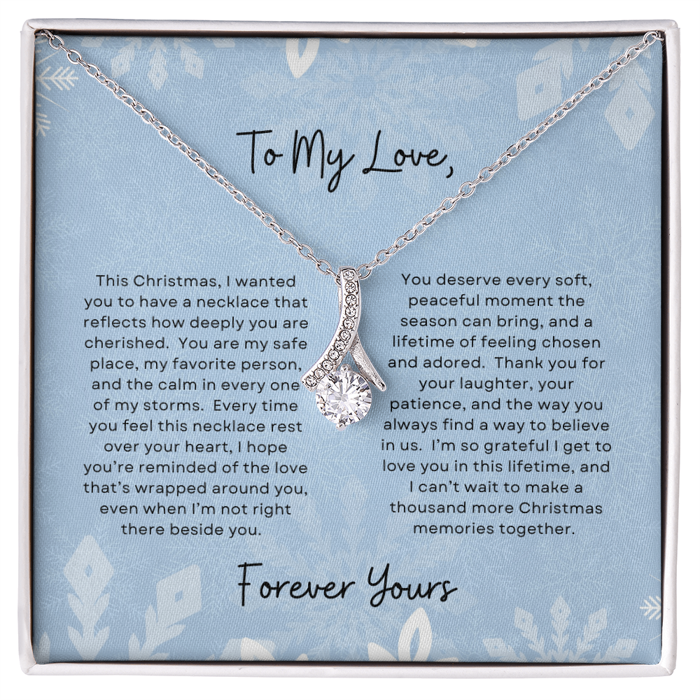 To My Love, Forever Yours | Winter Snowflake Christmas Exclusive | Alluring Beauty Necklace