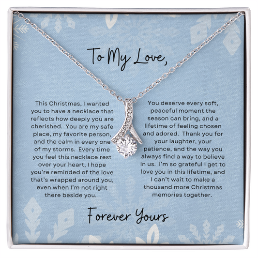 To My Love, Forever Yours | Winter Snowflake Christmas Exclusive | Alluring Beauty Necklace