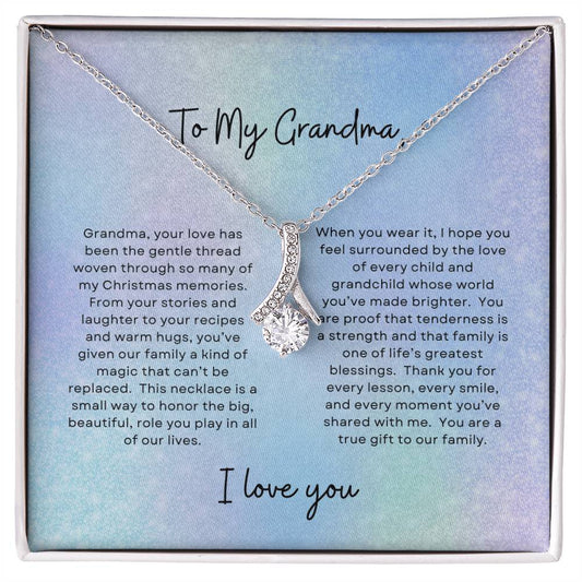 To My Grandma, I Love You | Winter Aurora Christmas Exclusive | Alluring Beauty Necklace