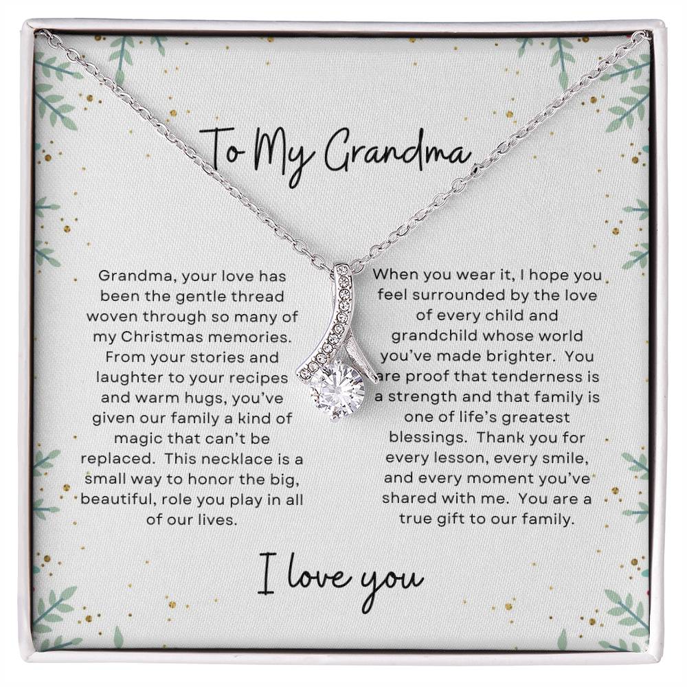 To My Grandma, I Love You | Holly Bush Christmas Exclusive | Alluring Beauty Necklace