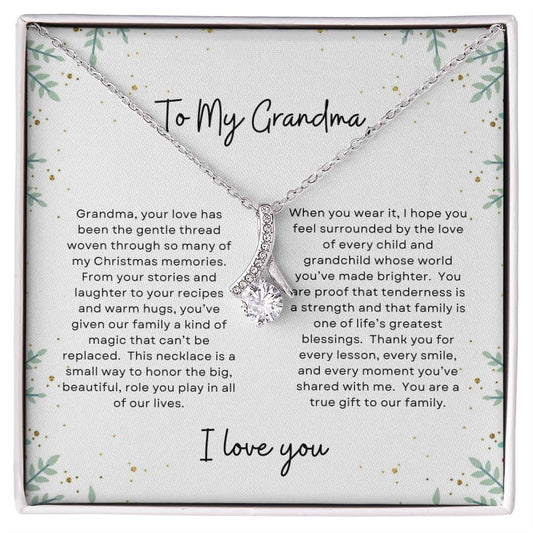 To My Grandma, I Love You | Holly Bush Christmas Exclusive | Alluring Beauty Necklace