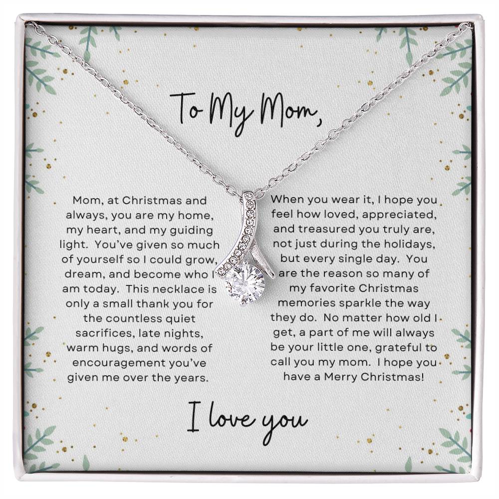 To My Mom, I Love You | Holly Bush Christmas Exclusive | Alluring Beauty Necklace