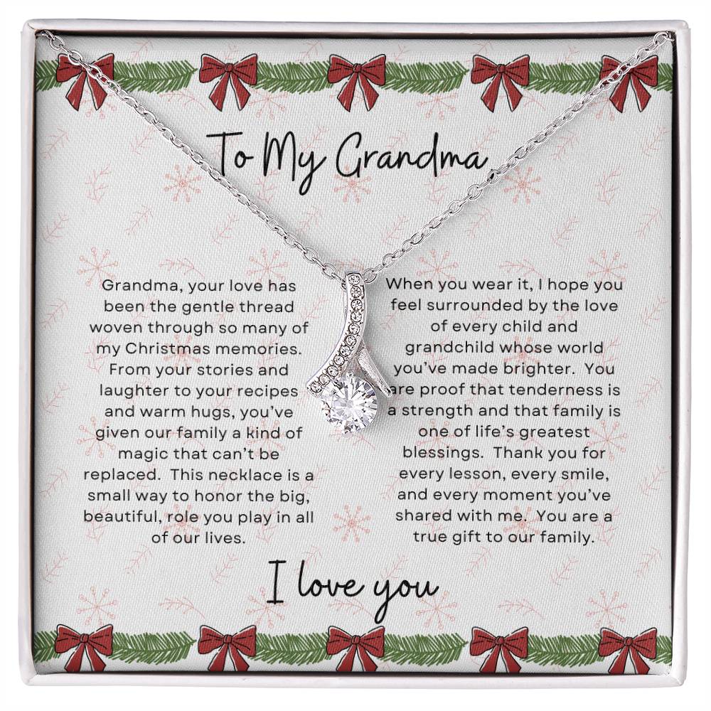 To My Grandma, I Love You | Bows & Garland Christmas Exclusive | Alluring Beauty Necklace