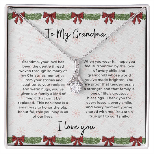 To My Grandma, I Love You | Bows & Garland Christmas Exclusive | Alluring Beauty Necklace