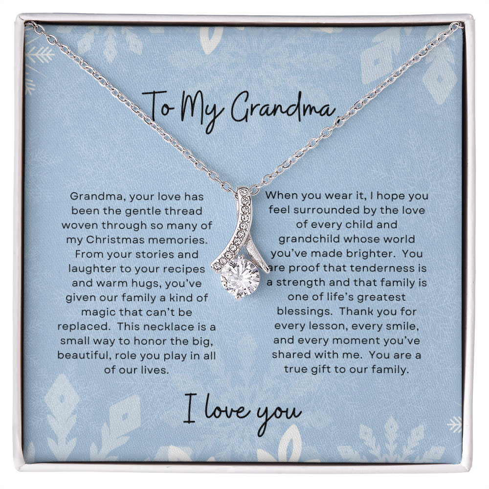 To My Grandma, I Love You | Winter Snowflake Christmas Exclusive | Alluring Beauty Necklace