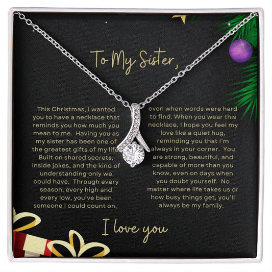 To My Sister, I Love You | Tree & Presents Christmas Exclusive | Alluring Beauty Necklace