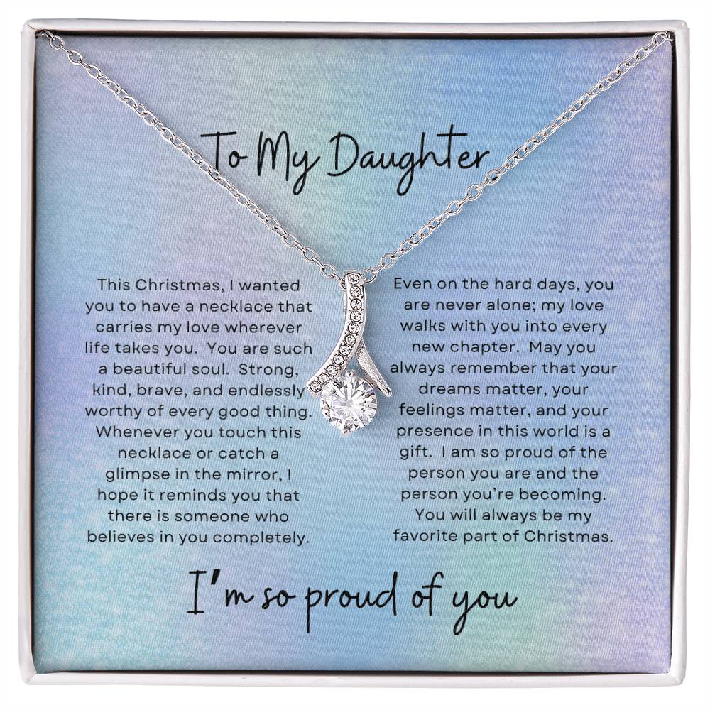 To My Daughter, I'm So Proud Of You | Winter Aurora Christmas Exclusive | Alluring Beauty Necklace