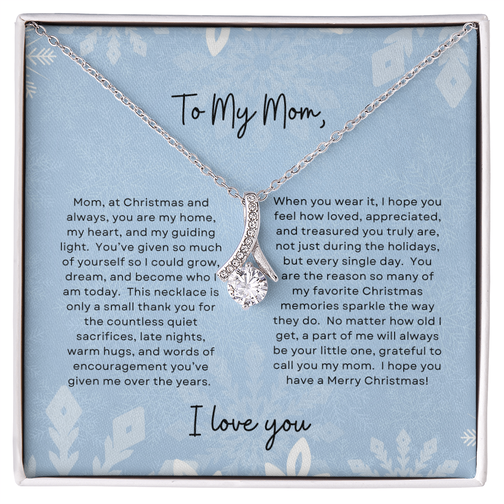 To My Mom, I Love You | Winter Snowflake Christmas Exclusive | Alluring Beauty Necklace